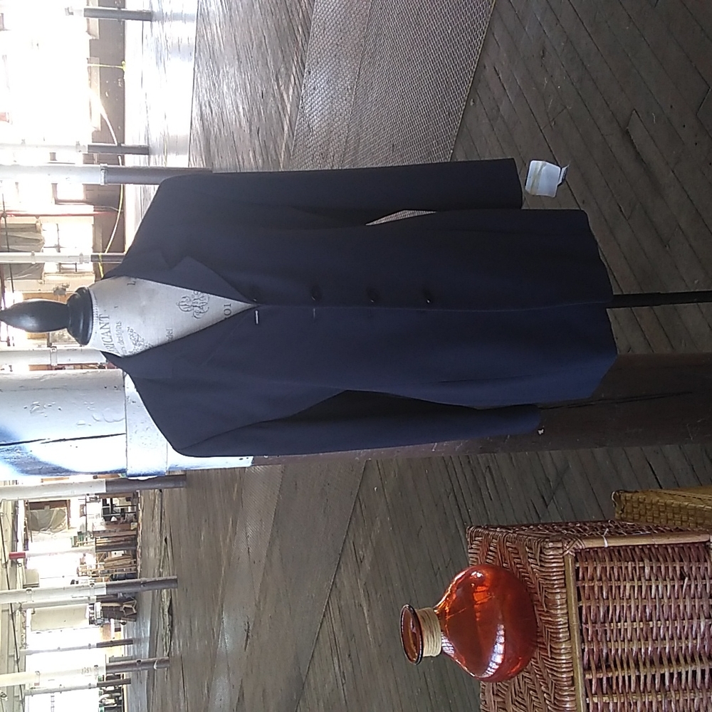NWT Rena Rowan navy blue women's sport coat (size 14)